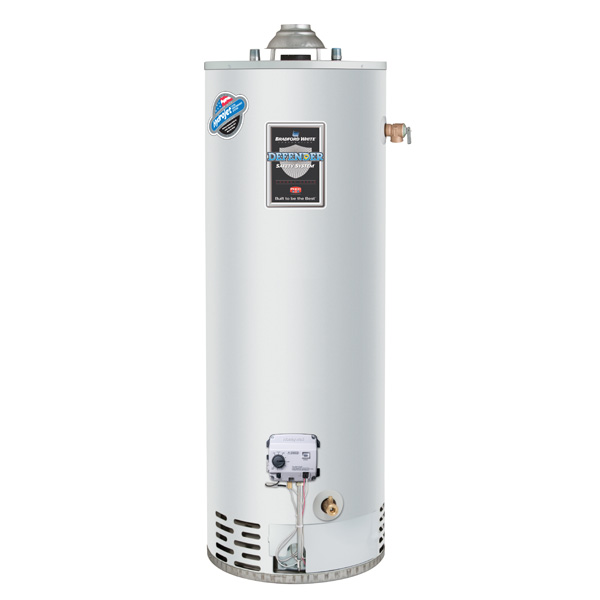 natural vent hot water tank for rent, built by bradford white
